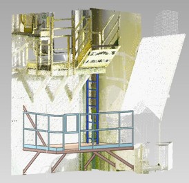AVEVA E3D Model with Point Cloud