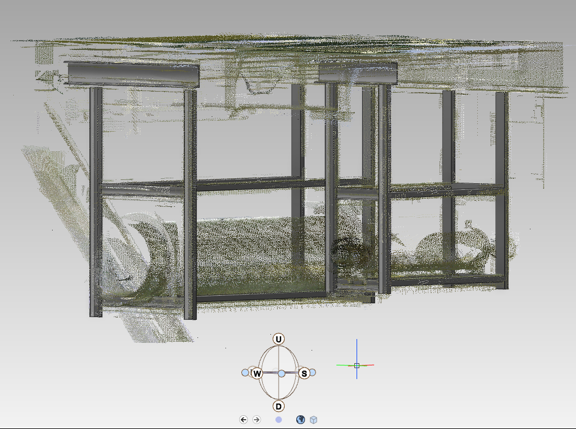 AVEVA Model with point cloud